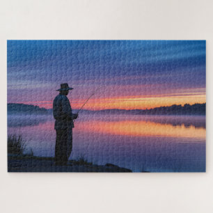 Fischer bei Sunset Puzzle