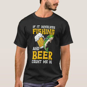 Fischer Bier Fischfänger Angeln T-Shirt