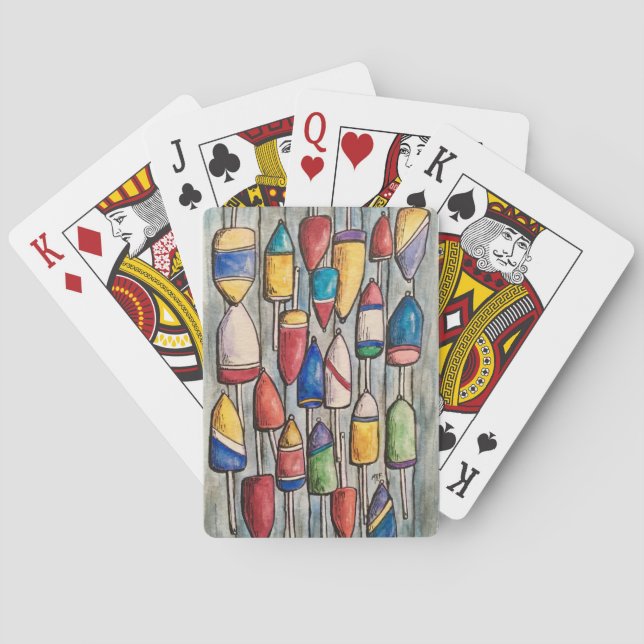 Fischer-Buoys-Küste Spielkarten (Rückseite)