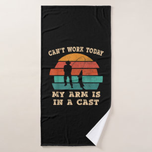 Fischer-Cant-Arbeit heute mein Arm ist Gießerei F Badehandtuch