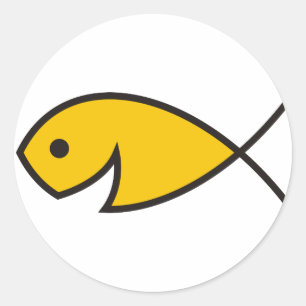 Fischer der Männer - Matthew-4:19 Runder Aufkleber