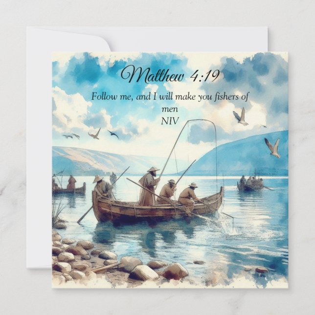 Fischer der Men Scripture Verse (Vorderseite)