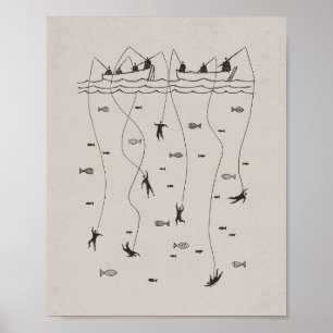 Fischer der Menschen - Matthew 4:19 Jesus Poster