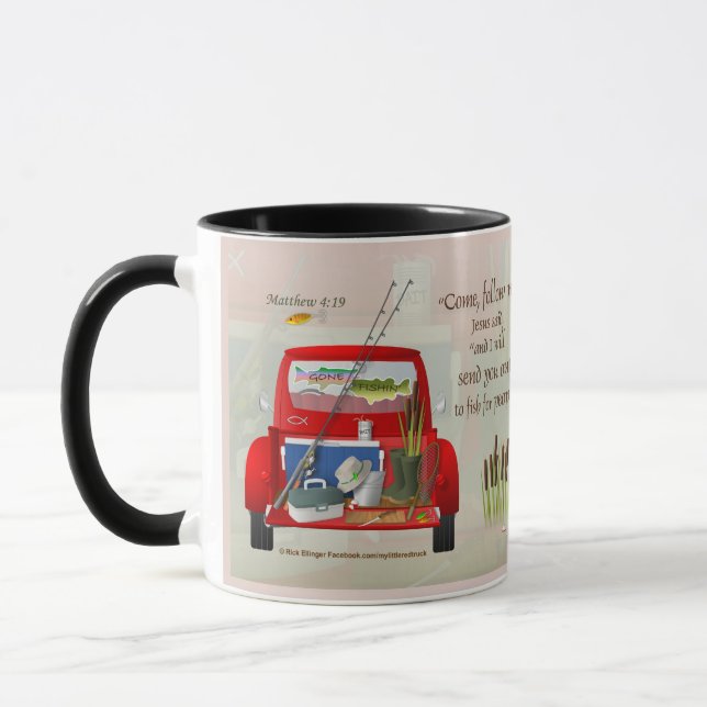 Fischer der Tasse Kaffee (Links)