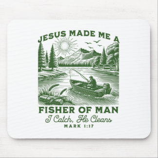 Fischer des Menschen Markus 117 Christliche Schrif Mousepad