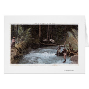 Fischer, die an der Commonwealth-Creek fischen