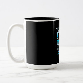 Fischer Die besten Dinge im Leben sind Fisch Zweifarbige Tasse