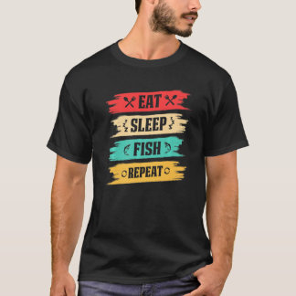 Fischer, die den schlafenden Fisch fischen wiederh T-Shirt