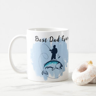 Fischer, die große Fische fangen Bester Vater je T Kaffeetasse