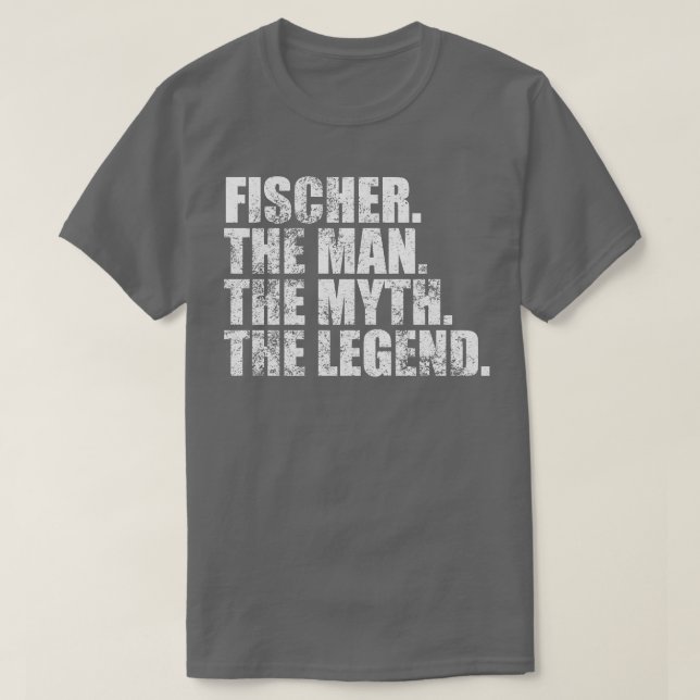 Fischer Familienname Fischer Nachname Fisch T-Shirt (Design vorne)