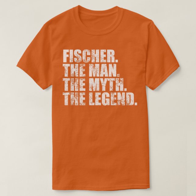 Fischer Familienname Fischer Nachname Fisch T-Shirt (Design vorne)