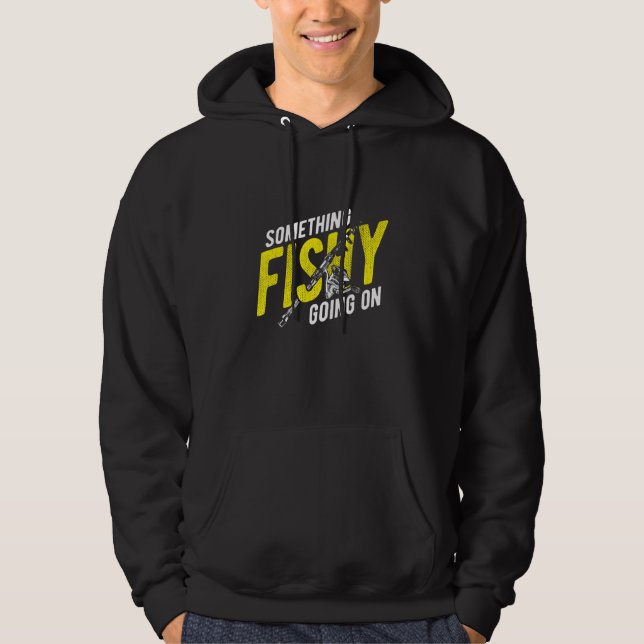 Fischer-Fisch-Zitat Für Angeln 3 Hoodie (Vorderseite)