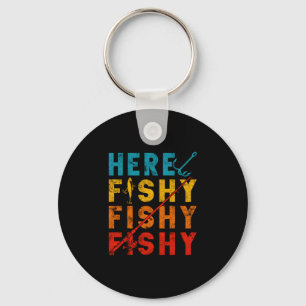 Fischer fischen Angler Köder Angelrute Jungen Mädc Schlüsselanhänger
