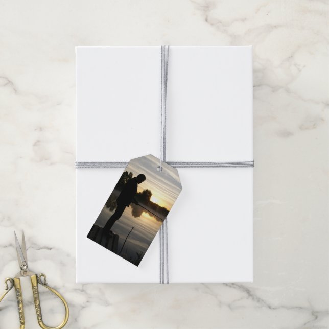 Fischer Geschenkanhänger (Mit Garn)