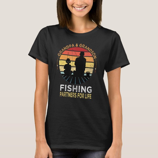 Fischer Großvater und Großfischer T-Shirt (Vorderseite)