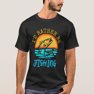 Fischer Ich Würde Mich Lieber Sonnenuntergang Vint T-Shirt