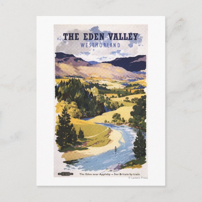 Fischer im Eden-Tal Postkarte (Vorderseite)