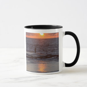 Fischer in Byblos bei Sonnenuntergang, Libanon Tasse