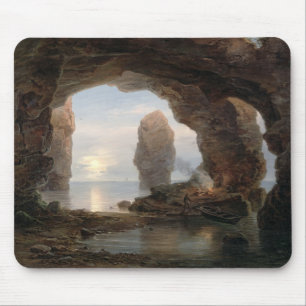 Fischer in einer Grotte, Helgoland, 1850 (Öl kann Mousepad