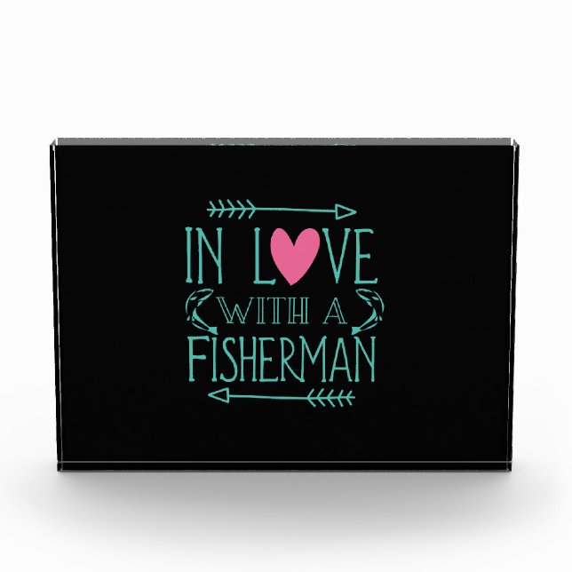 Fischer in Liebe mit einem Fischer Fotoblock (Vorderseite)