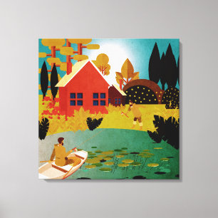 Fischer Leinwanddruck