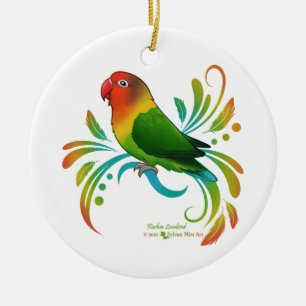 Fischer Lovebird Keramik Ornament