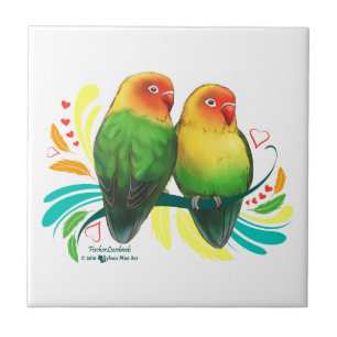 Fischer Lovebirds Fliese