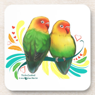 Fischer Lovebirds Getränkeuntersetzer