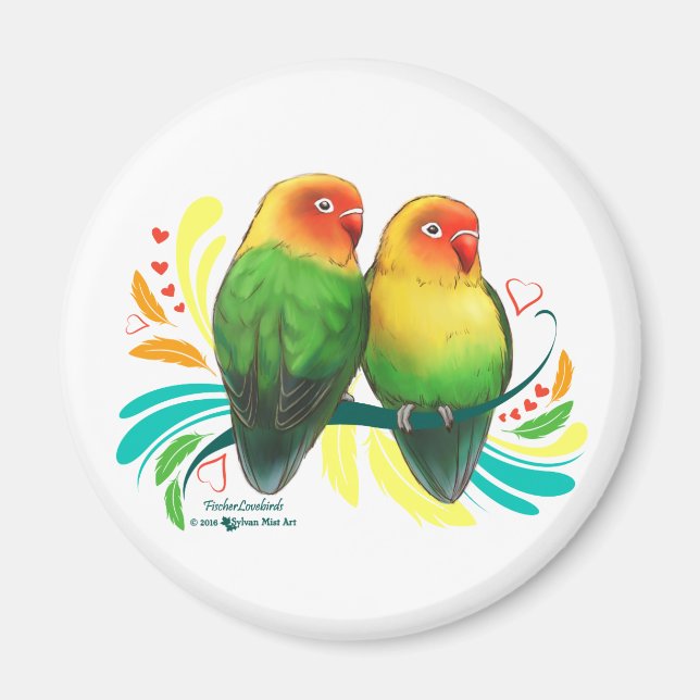 Fischer Lovebirds Magnet (Vorne)