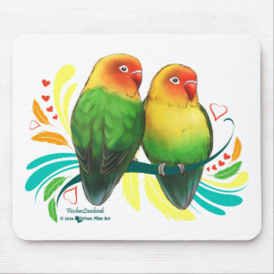 Fischer Lovebirds Mousepad