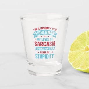 Fischer Lustiger Sarkasmus Neuheit Humor Geschenk Schnapsglas