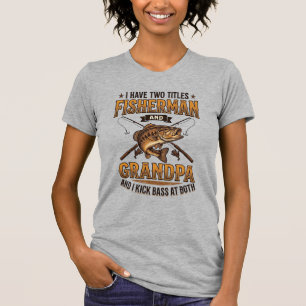 Fischer-Opa Vintage-Gravur-Angler-Shirt_ T-Shirt