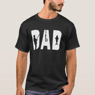 Fischer Papa Angelfreund Fischliebhaber Daddy  T-Shirt