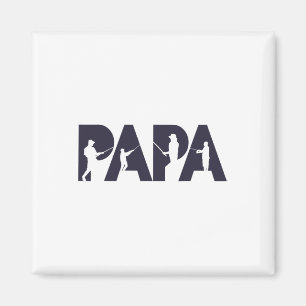 Fischer Papa Lustiger Fischer Vater Angeln Vater G Magnet