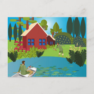 Fischer Postkarte