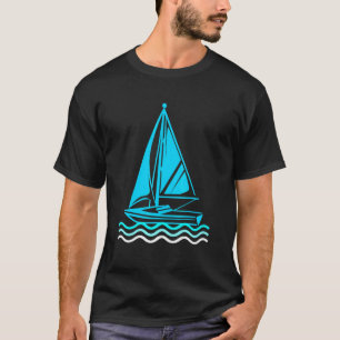 Fischer Segelbootfahren Angeln Segeln Kapitän T-Shirt