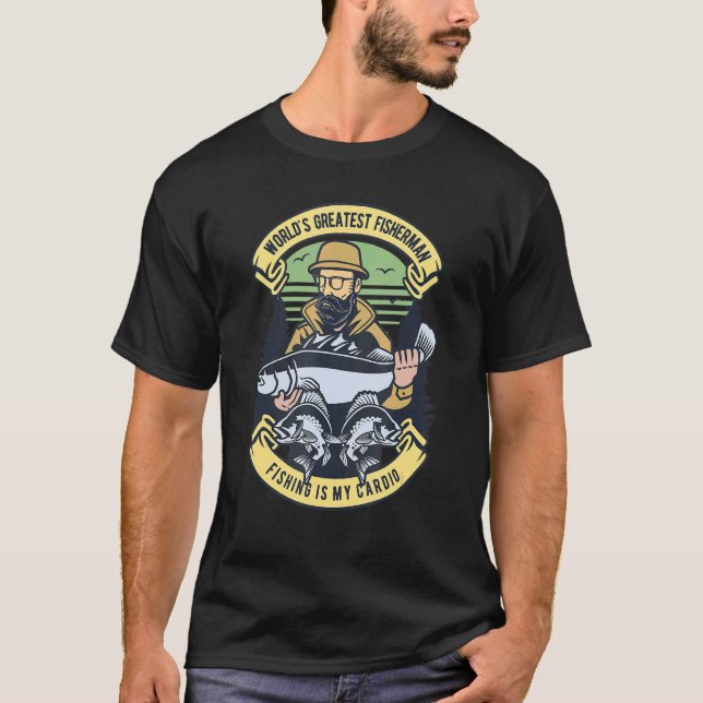 Fischer unter Wasser T-Shirt (Vorderseite)