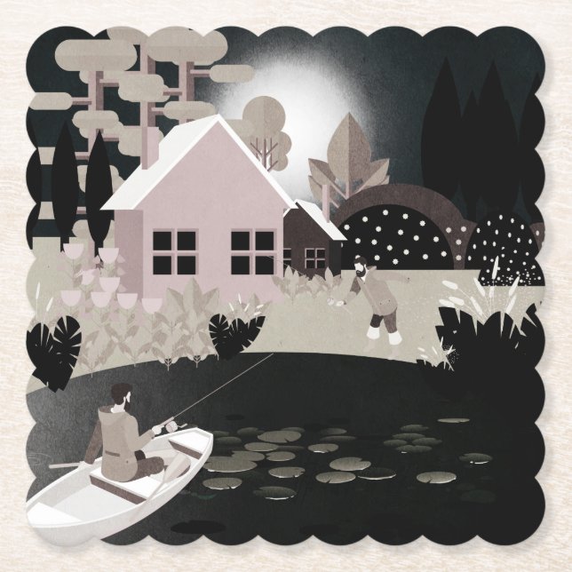 Fischer Untersetzer (Vorderseite)