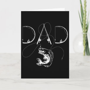 Fischer-Vater Angelfreund Fischliebhaber Daddy Karte