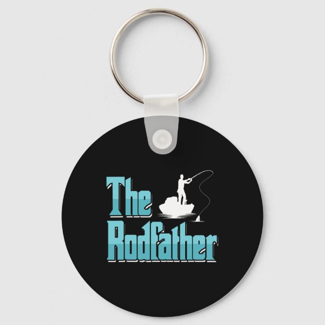 Fischer Vater Angler Papa Der Stabschef Fishing Bo Schlüsselanhänger (Vorderseite)