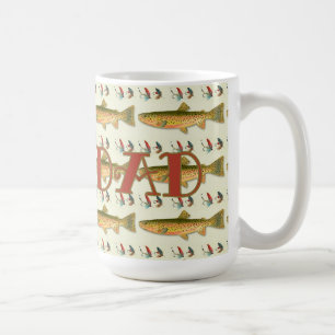 Fischer-Vater-Forellenmuster Kaffeetasse