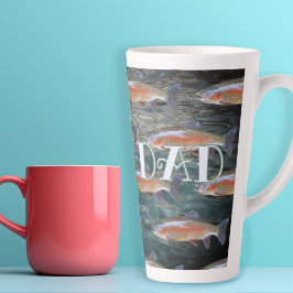 Fischer-Vater Regenbogenforellen-Muster Milchtasse