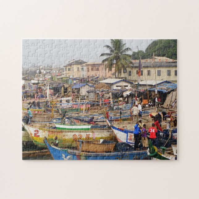 Fischer von Ghana Puzzle (Horizontal)