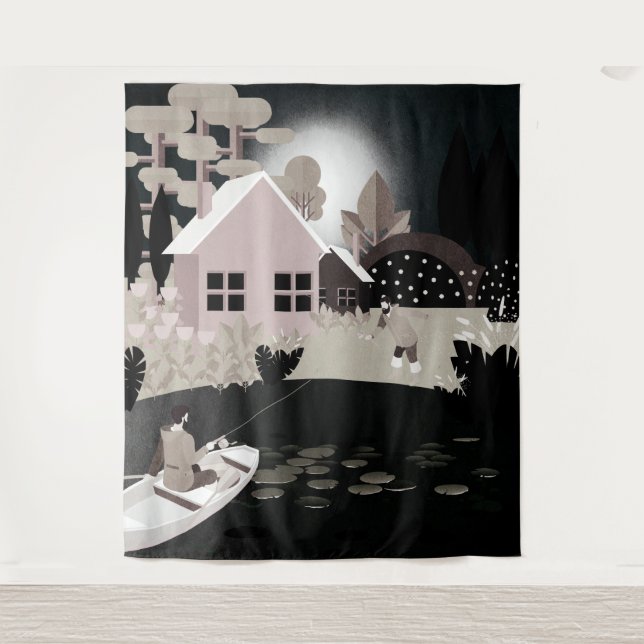 Fischer Wandteppich (Vorderseite)