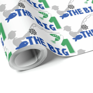 Fischerbaby erste Geburtstag Geschenkpapier