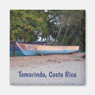 Fischerboot am Strand von Tamarindo, Costa Rica Magnet