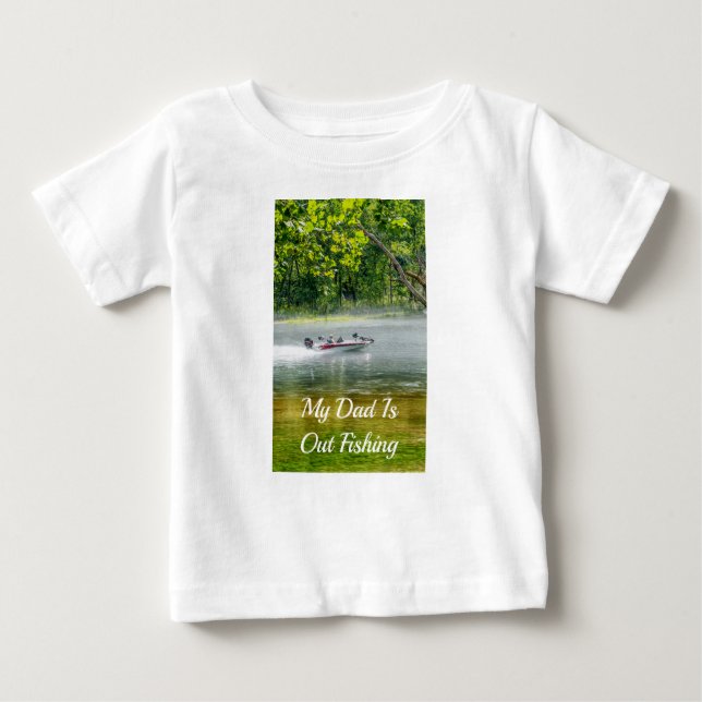 Fischerboot auf dem Baby-T - Shirt bewegen (Vorderseite)