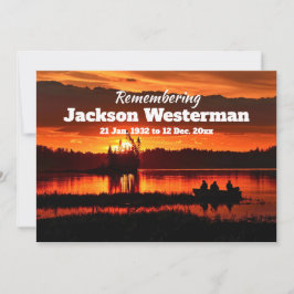 Fischerboot auf Einladung zur Begehung des Sees