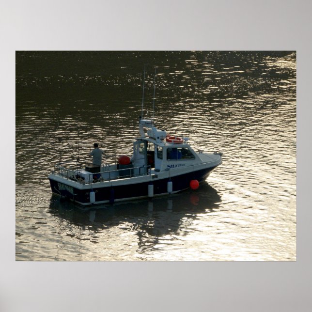 Fischerboot, Cardiff Bay, Poster (Vorne)