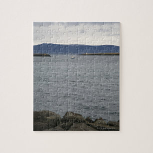 Fischerboot, das Hafen, Reykjavik, Island verläss Puzzle